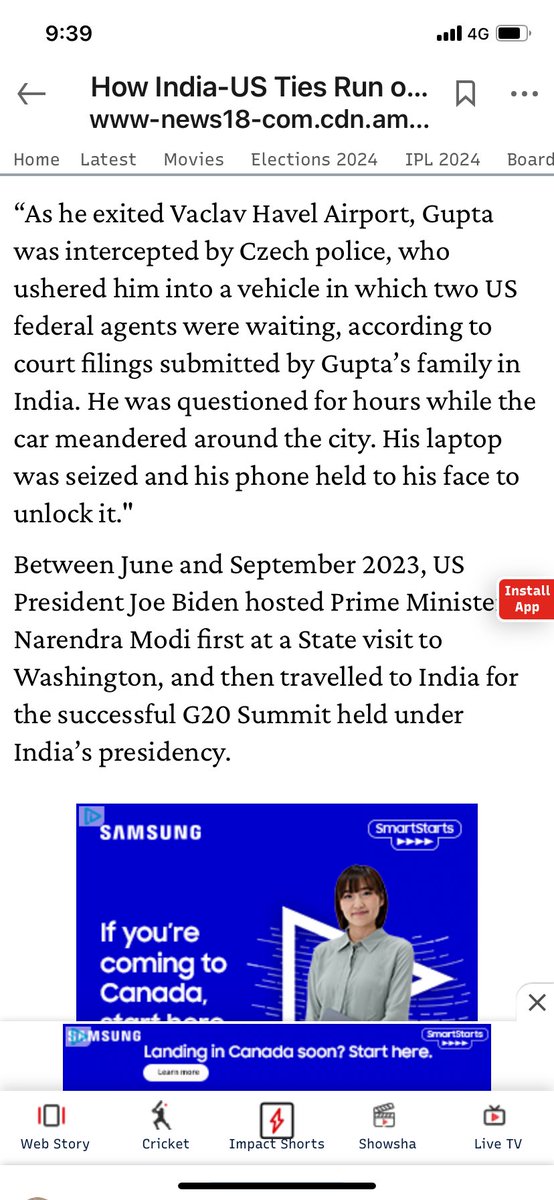 Indian businessman #NikhilGupta was arrested as he exited #Prague airport in a trap laid by #FBI & #Czech police. 

Excerpts from my column in ⁦@firstpost⁩ & ⁦@CNNnews18⁩ reveal how US uses deception & illegal methods to coerce allies. Gupta remains in a Prague jail
