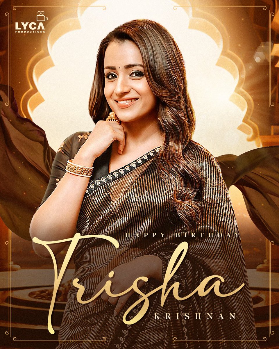 Happy Birthday to the ever-stunning actress @trishtrashers. 🎉 Keep gracing the screen with your mesmerizing performances. Cheers to another year of brilliance, beauty, and shining bright! 🤗🥳 #HBDTrisha #Trisha #VidaaMuyarchi
