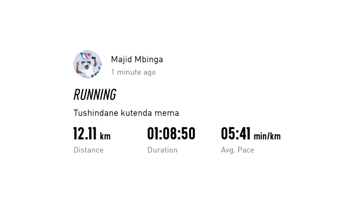 #DearMsomi Zimekatika 12.11km mapema tu asubuhi ya leo #TOTRunners #Jogging4Life