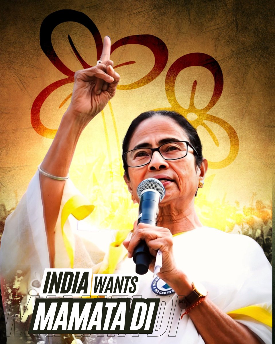 India deserves leadership rooted in experience & integrity. @MamataOfficial embodies that.

We, the PEOPLE, need a leader like her, who upholds ‘Rajdharma’, to patron the fight against autocracy.

It's time to say #IndiaWantsMamataDi to spearhead the fight & to navigate INDIA 🇮🇳