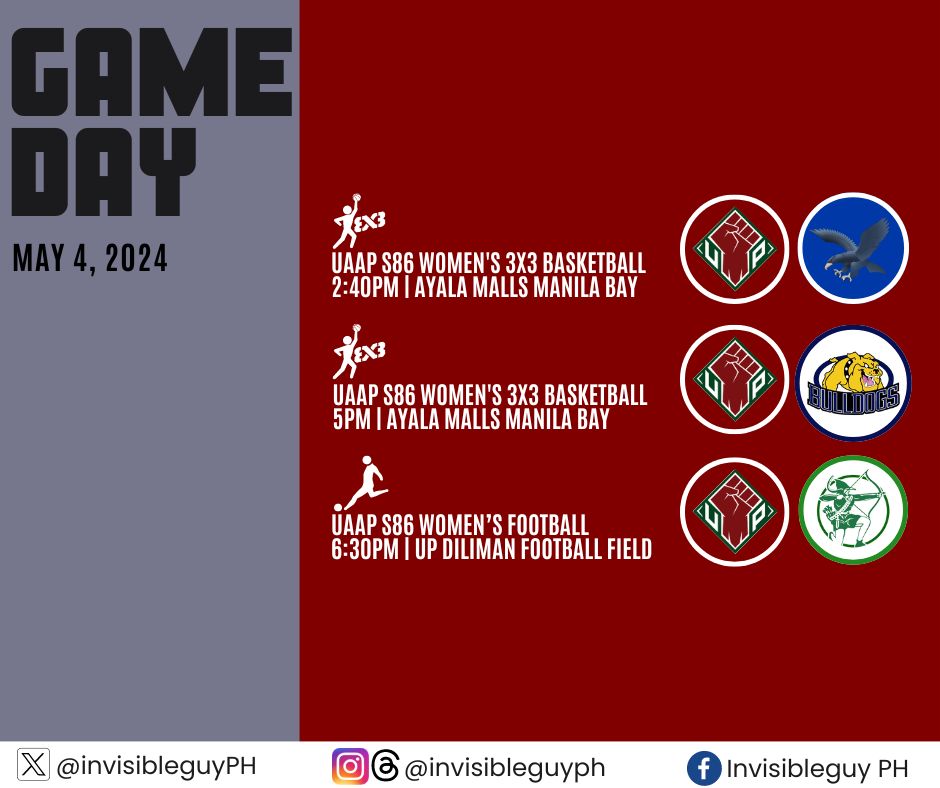 IT'S GAMEDAY! - The @upwbt_ continues its campaign in the #UAAPSeason86 3x3 Basketball Tournament - Last game for the season for the @upwft_ today #UPFight ✊🏼❤️💚 #SupportAllSports