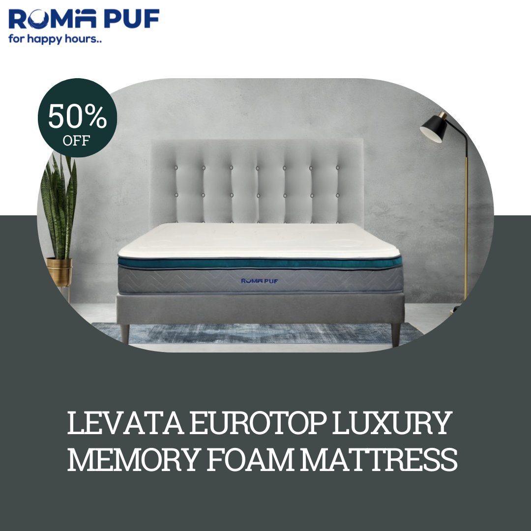 Unwind in Comfort! 🌙✨ Introducing the Roma Puf Levata Eurotop Luxury Memory Foam Mattress - sink into luxury and wake up refreshed
.
.
.
.
#mattress #mattresses #memoryfoam #mattresssale #mattressshopping #memoryfoammattress #eurotop #mattress #pillowtop