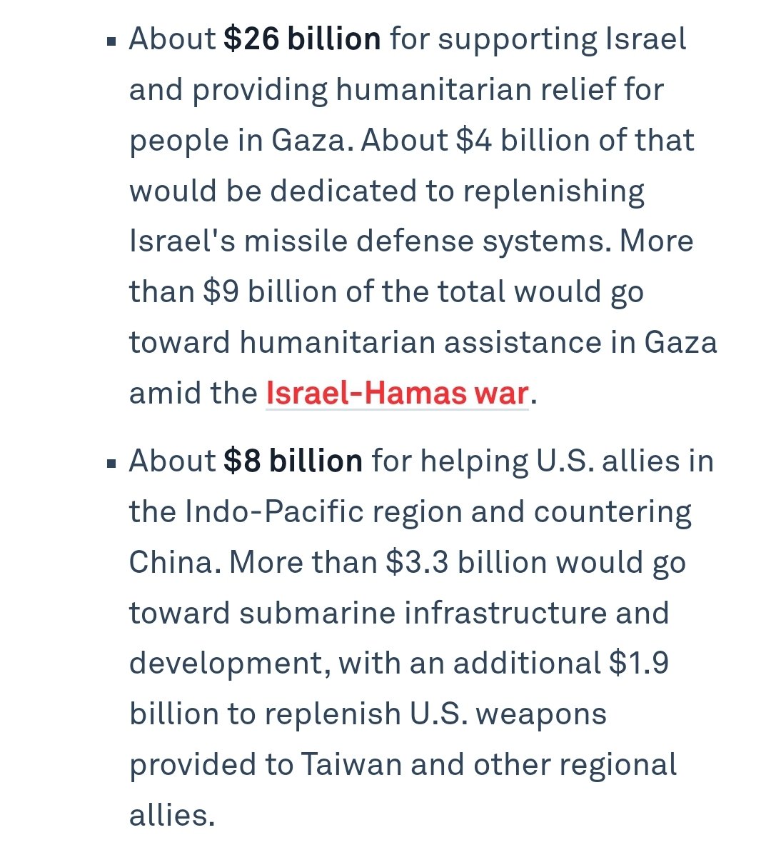 Big chunk of cash for the Palestinians in the foreign aid bill. More than we will be spending in the whole Indopacific!

You'd never know it from the Palestinian activists