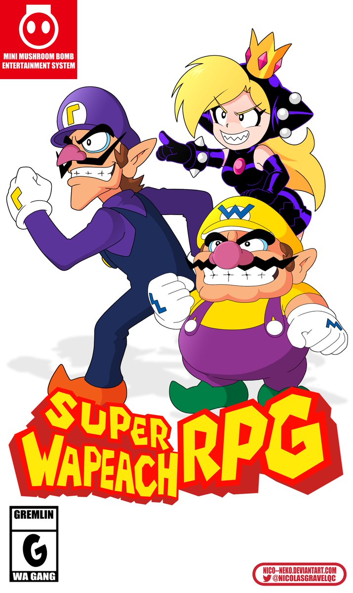 ⭐️ Super Wapeach RPG ?! 💣 #Wapeach #Wario #Waluigi #SuperMarioBros 🍄