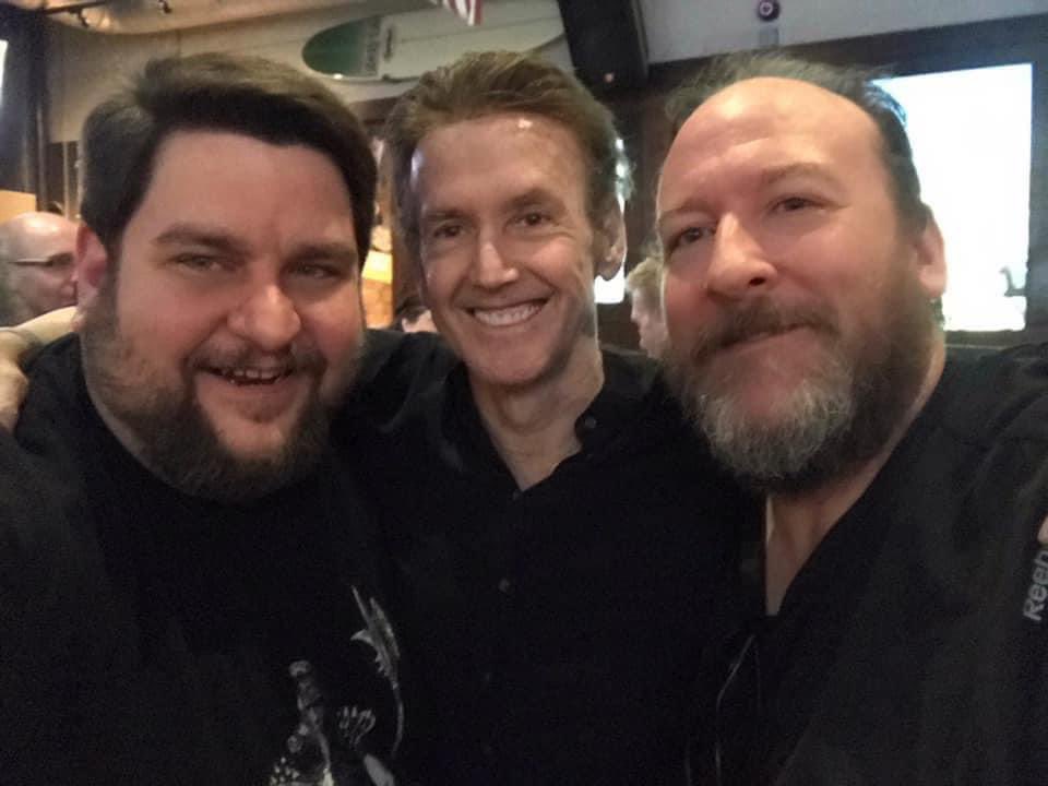 Two dudes I miss hanging with, but the middle fella gets the spotlight right now. Couldn’t let the day end without wishing happy birthday to my pal #BillSienkiewicz, an inspiration & wonderful soul. Honored to know ya! Let’s get Bradstreet out of hiding and recreate this. :)