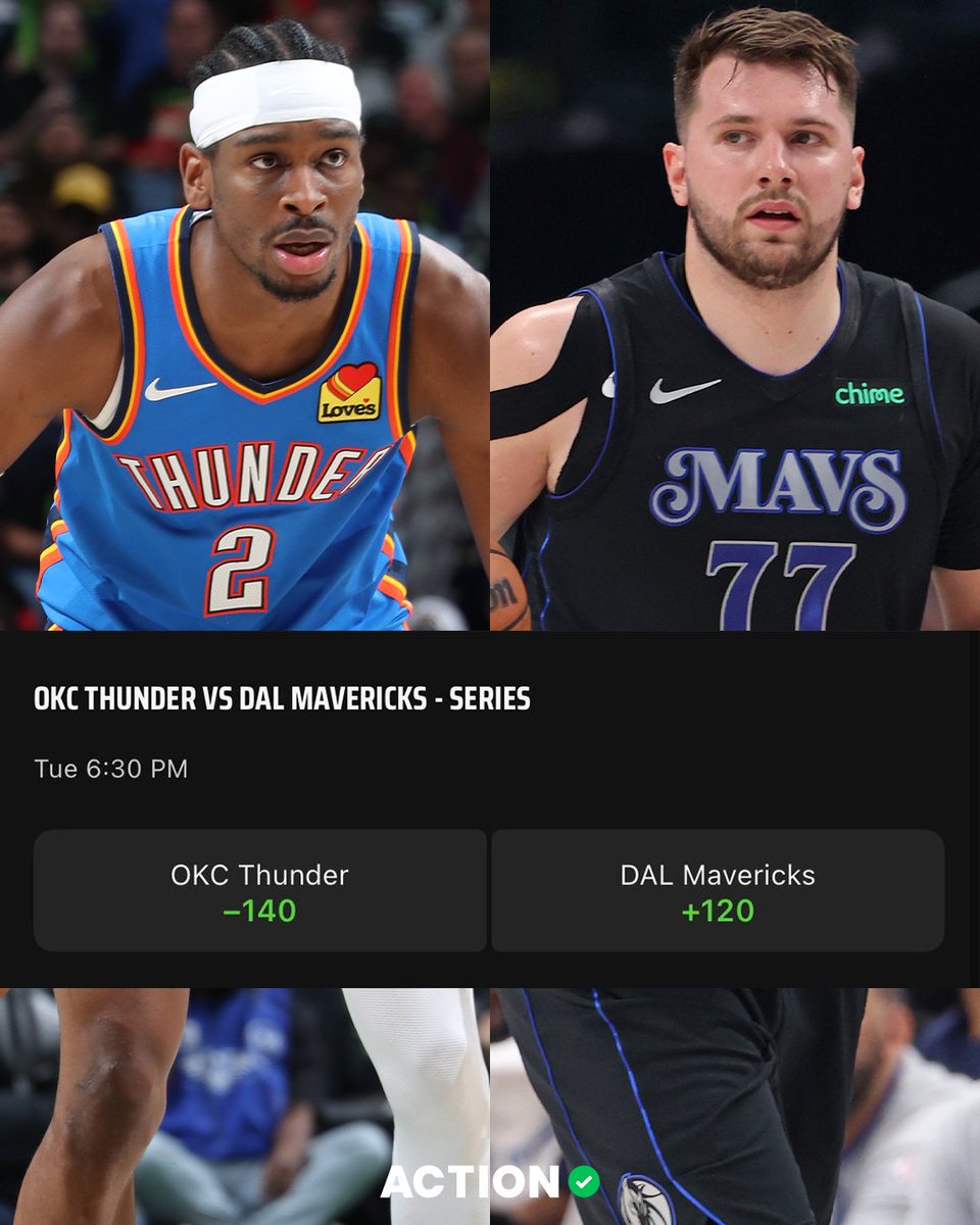 Thunder-Mavericks series odds are up @DKSportsbook ✍️