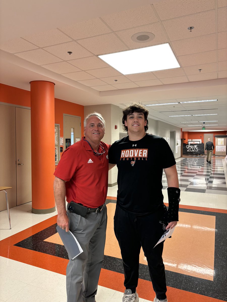 Thanks for talking with me today @CoachHopson I’m exited to come to camp this summer! @RecruitHoover @coachCEnglish @IsaiahDJackson