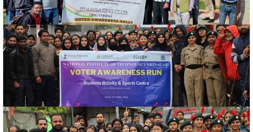 8-day #SVEEP #voting awareness campaign concludes at #NITSrinagar