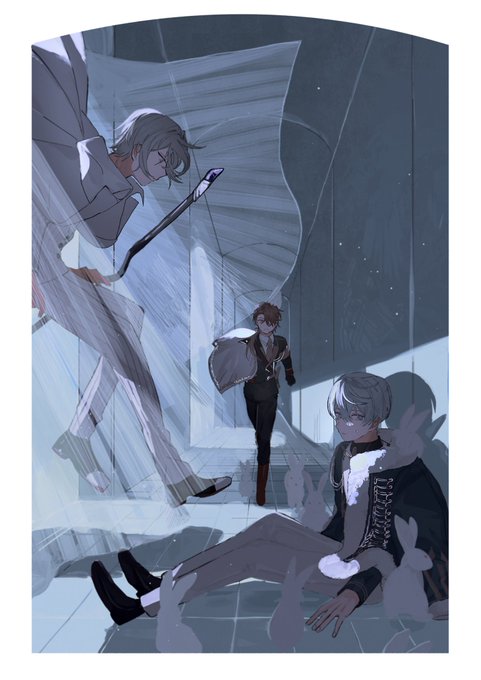 「3boys grey hair」 illustration images(Latest)｜3pages