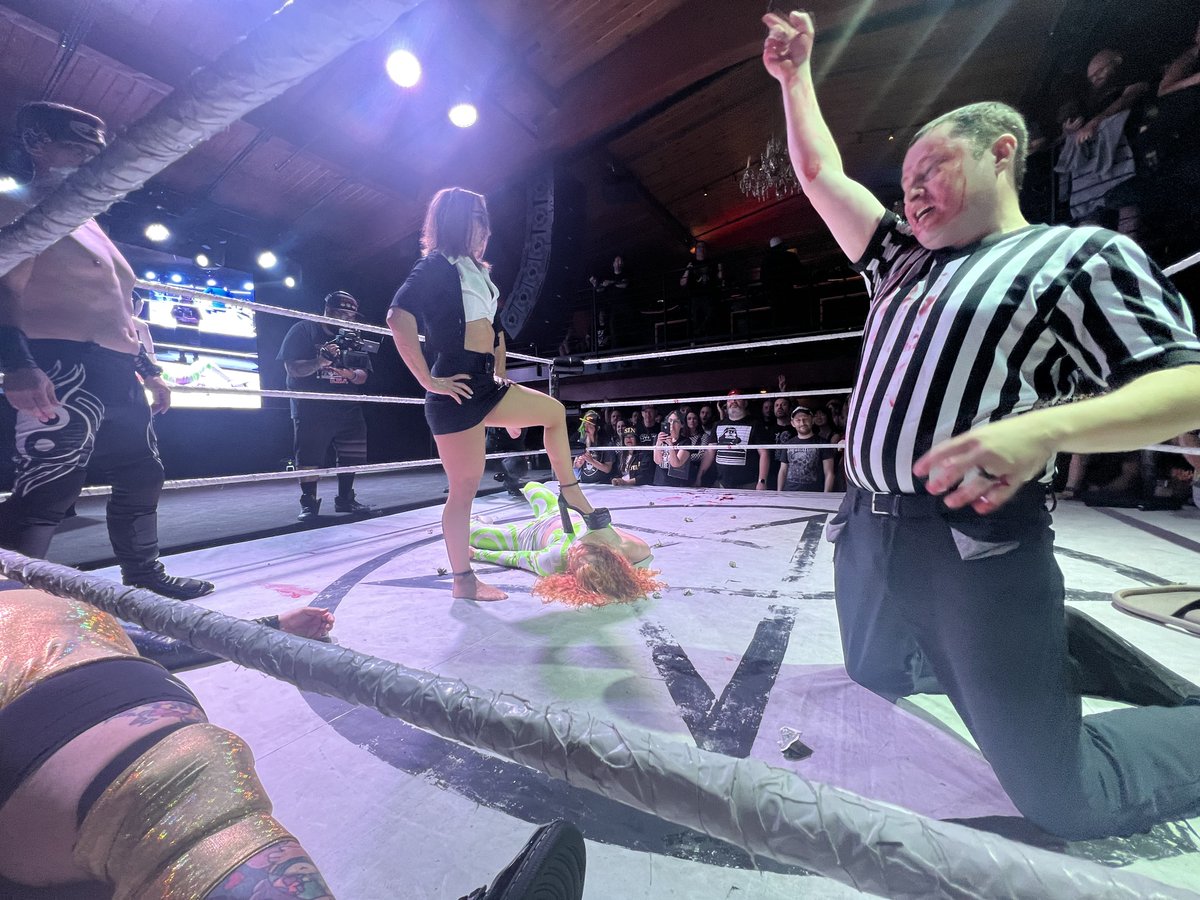 Dammit <a href="/CVEvil_138/">Christina Von Eerie</a> that’s low even for you. #Hoodslam