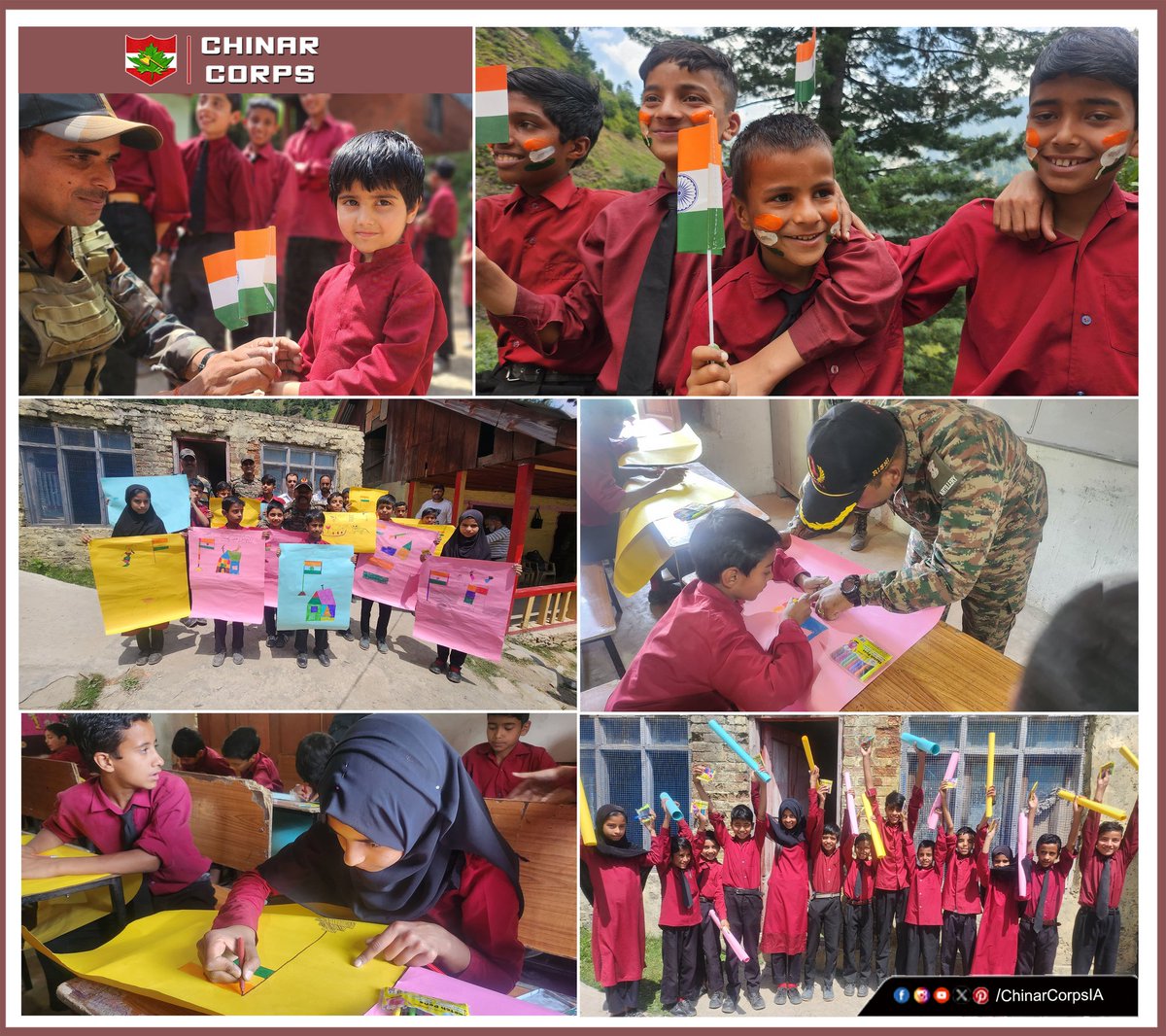 Uncover your hidden talent'

#Chinarwarriors organised a Drawing & Quiz Competition for #Students of Maidanan Middle School, Boniyar, #Baramulla.  
#progressingJK#NashaMuktJK #VeeronKiBhoomi #BadltaJK #Agnipath #Agniveer #Agnipathscheme #earthquake