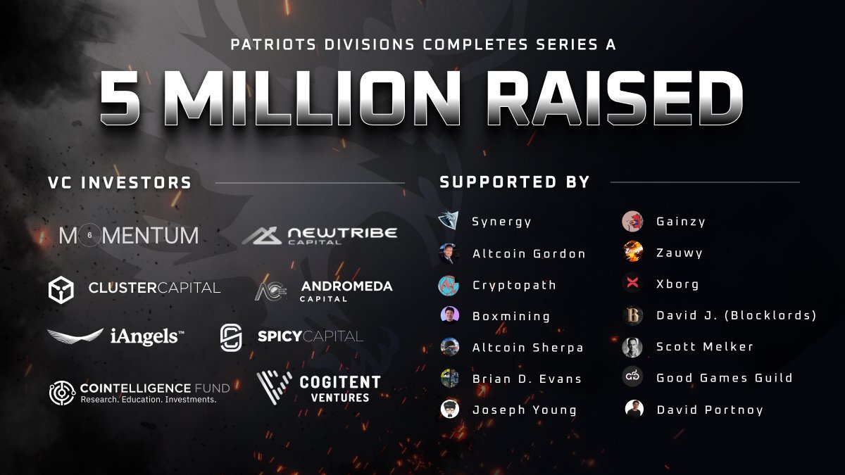 📢 @PlayShadowWar, a next generation hybrid action title has raised $5M Series A funding round led by @Momentum_6! Among other investors are @iAngelsCapital, @Cointelligence, @XBorgHQ, @AndromedaVC, @CogitentV & @ClusterCap! Details 👇 gam3s.gg/news/shadow-wa… #Crypto #Gamefi