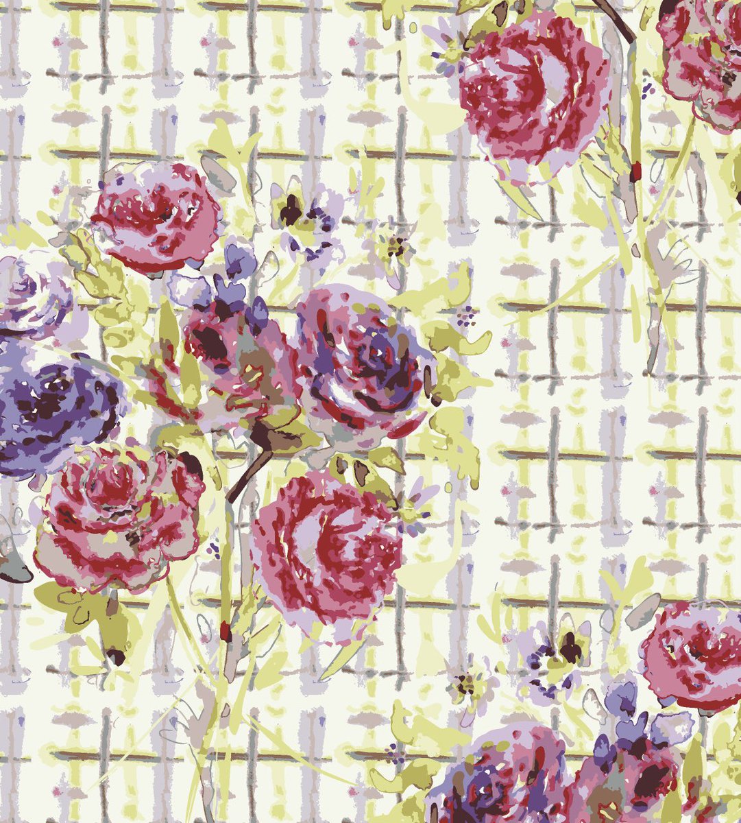LornaBatesArt's tweet image. A close up of the favourite from yesterday’s post. I think I agree. #vintagerosepattern #surfacepatterndesign