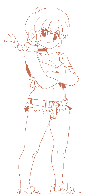 女らんま 「良牙、セックスしようぜ!!ドン! 」|いさみ🇯🇵🔞のイラスト