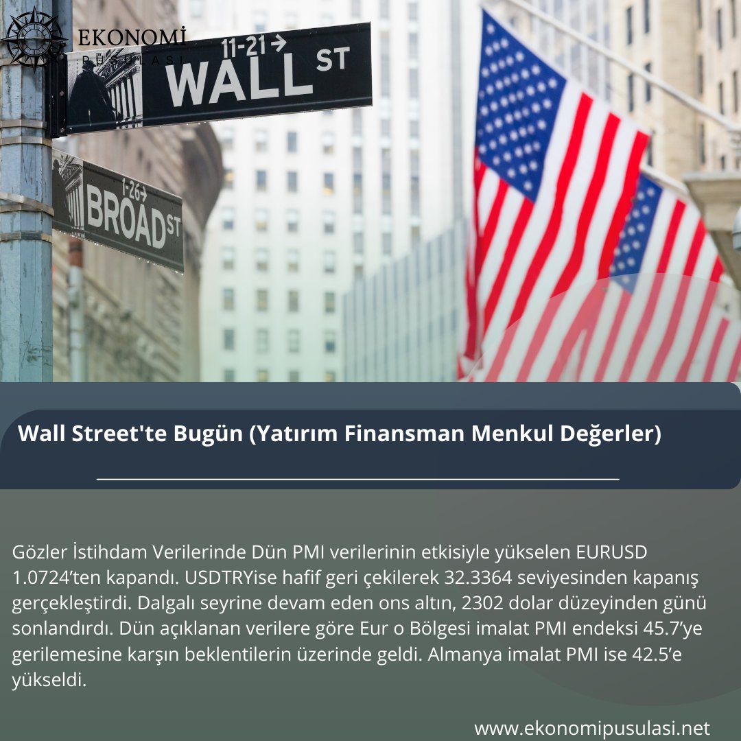 Wall Street'te Bugün (Yatırım Finansman Menkul Değerler)

#abdi̇stihdam #tarımdışıistihdam #işsizlikoranı #ekonomiverileri #i̇şpiyasası #ekonomihaberleri #i̇şsizlikverileri #ekonomianalizi #makroekonomi