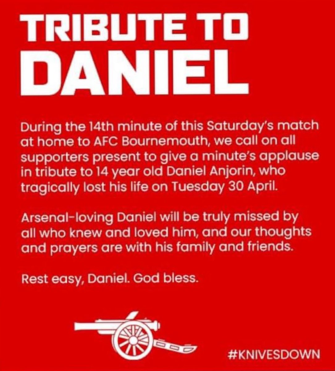 Rivalry aside and paying my respects, rest easy Daniel…🙏🏿❤️