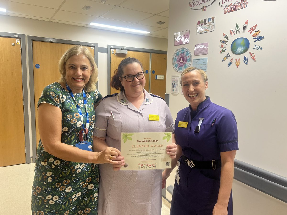 Thank you so much @WENDYMATTHEWS8 for coming to support our celebrations for #IDM2024 @NWAngliaFT @NwangliaftMat yesterday 💜 We also celebrated members of our team nominated for awards, organised by our Maternity & Neonatal Voices Partnership 😊