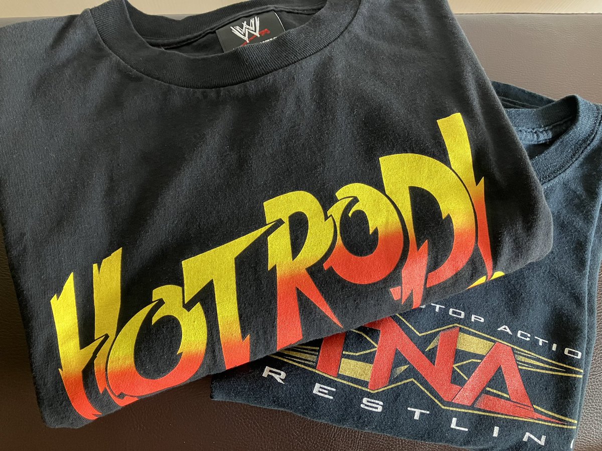 古着屋のワゴンセールでロディパイパーTシャツと、TNATシャツ見つけた！
ワゴンセールとは…プロレス知らない方だなオーナーさん😎
#RoddyPiper
#TNA