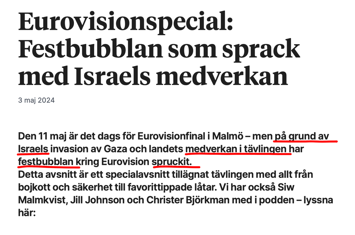 Så typiskt en psykopat-tidning: Det är Israels fel att festen blev sur. Handlar alltså inte alls om PALE-VÄNSTERNS INTOLERANS och vägran att acceptera musik som stående över krig och politik.