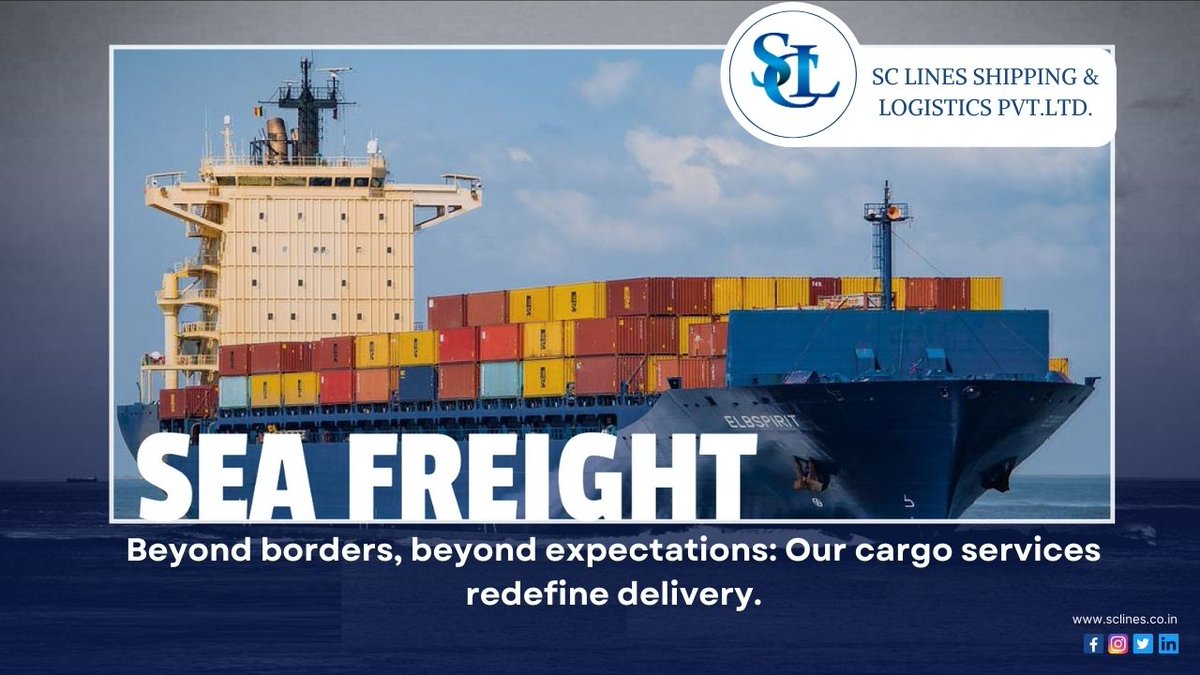 Experience the power of logistics, where efficiency meets reliability, and every cargo holds the potential to change the world. 
#sclineshippingandlogisticspvtltd #cargoshipping #Roroshipping #breakbulk #oceanfreight #worldwideshipping #freightforwarding #NVOCC #oceanshipping