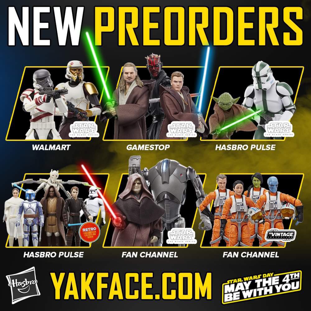 Drove 7 hours after the fanstream to Chicago, but we’re good to go for preorders starting tomorrow morning. LFG! #hasbro #blackseries #vintagecollection #retroCollection #kenner #Maythe4thBeWithYou