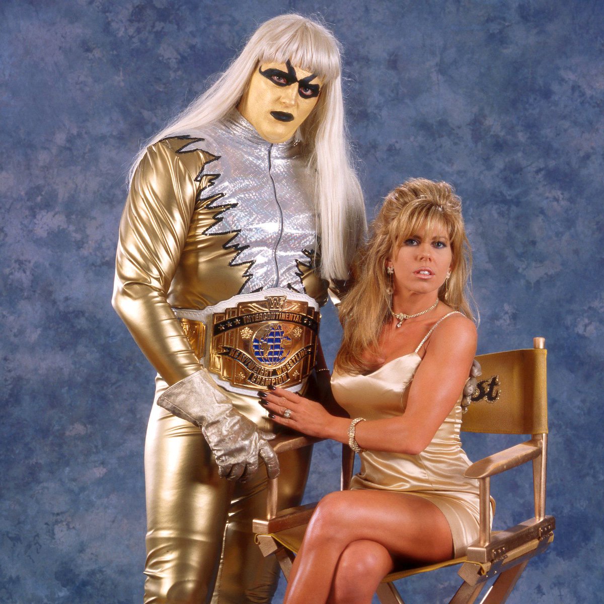 Intercontinental Champion of the day: Goldust - Captured the title on January 21, 1996. Title reign lasted a recognized 64 days. Title was then upheld only to be won back by Goldust to begin an additional 83 day run as champion. 🏆 #WWF #WWE #Wrestling #Marlena #Goldust