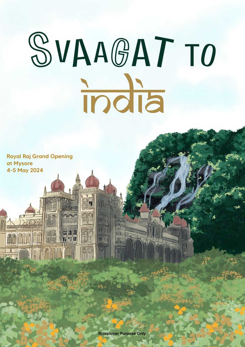 ㅤ

                           Namaste! 
         welcome to the land of vibrant 
            cultures, spicy flavors, and   
                 endless adventures
            भारत में आपका स्वागत है! 🇮🇳✨

ㅤㅤㅤ
