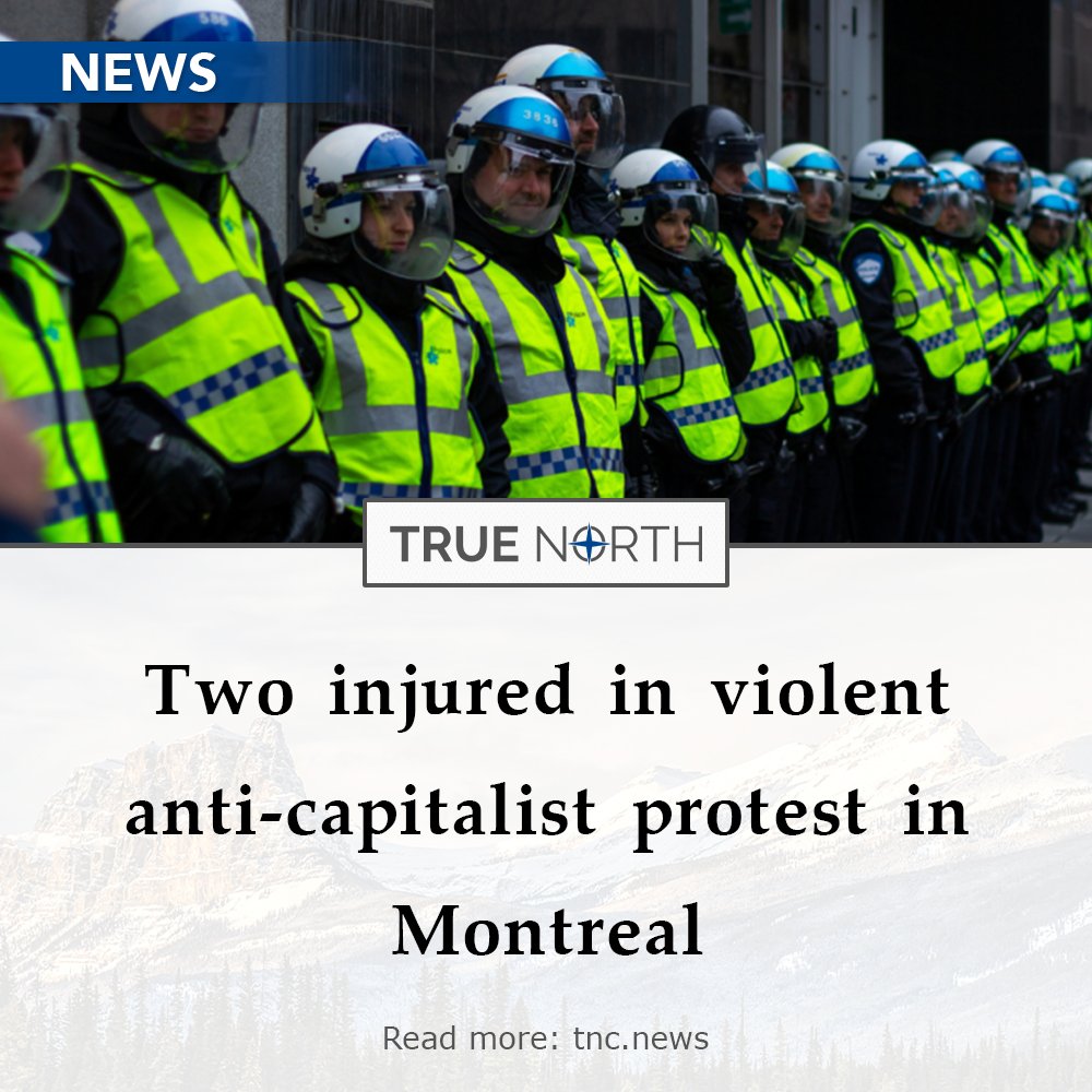An anti-capitalist protest turned violent in Montreal on Wednesday night, leading to one police officer and one citizen injured, along with damaged property in the city’s downtown. Read more: tnc.news/2024/05/02/inj…