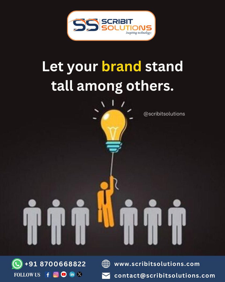 Rise above the competition and make your mark with a standout brand. 🚀
👉Enquiry now! wa.me/918700668822
#BrandSuccess #StandOut #InnovationNation #UniqueIdentity #MarketLeaders #Trailblazers #ElevateYourBrand #RelevantContent #DistinctiveDesigns #StrategicMarketing
