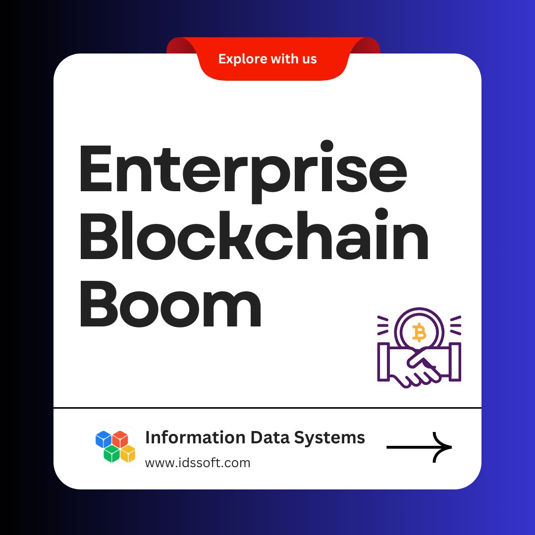 Bitcoin who? Enterprise blockchain is changing the game. 🚀 

#BlockchainBoom #BlockchainforBharat #BlockchainIndia #EnterpriseBlockchain
#Blockchain #IDS #FutureofBusiness