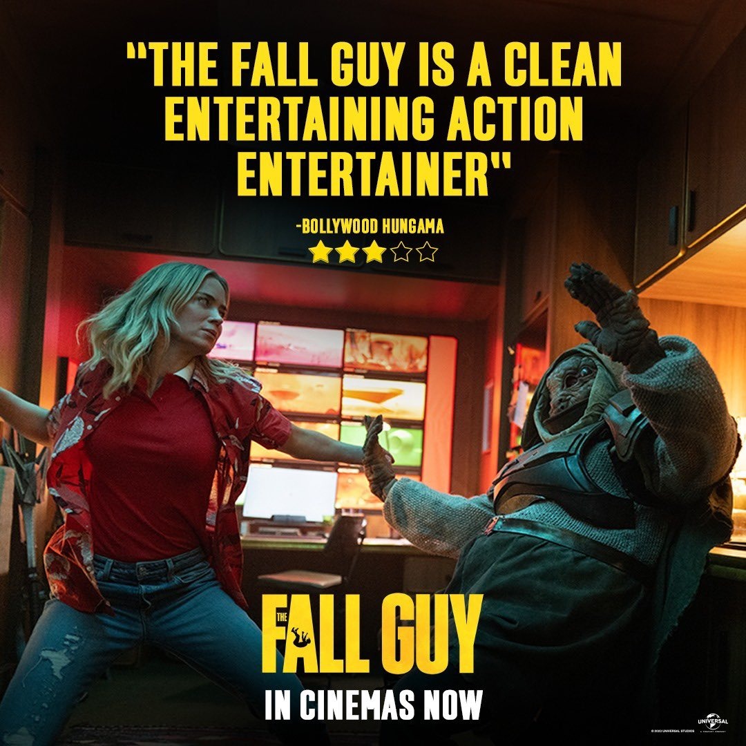 The Fall Guy is a clean sweep at our hearts, for sure!

Watch #TheFallGuy in cinemas now.
Book your tickets on www.agscinemas.con

#TheFallGuy #BollywoodHungamaReview #RyanGosling #Stuntman #EmilyBlunt #DavidLeitch #UniversalPicturesIndia #UniversalPictures
