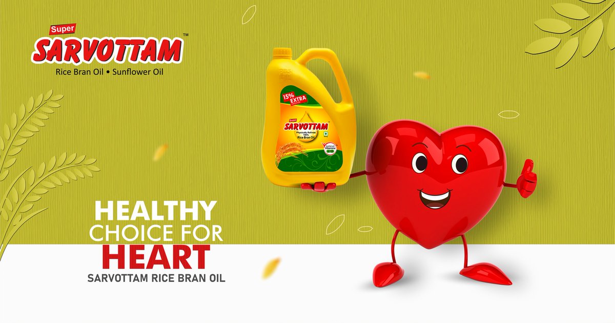 Choose Sarvottam Rice Bran Oil for a healthier heart and life. With low cholesterol and high wellness, make the switch today.
.
.
.
#SarvottamRiceBranOil #HealthyHeart #LowCholesterol #Wellness #MakeTheSwitch #HealthierLife #Nutrition #HealthyEating #HeartHealth #ChooseHealth