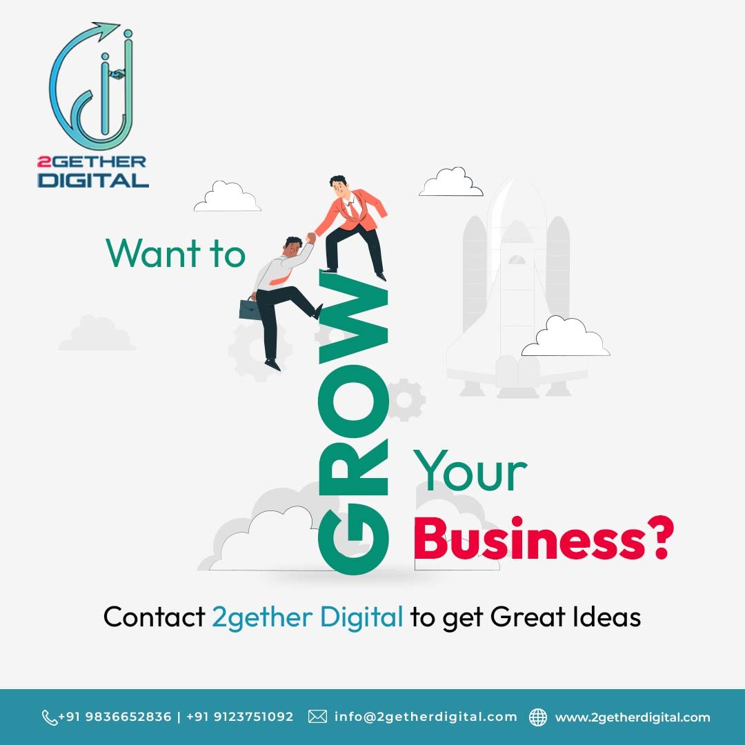 Want to Grow Your Business? 
Unlock the potential for growth and success with 2gether Digital! Our team is dedicated to providing you with innovative strategies and great ideas to propel your business forward.

#2getherDigital #LetsGrowTogether #PeformanceMarketingAgency