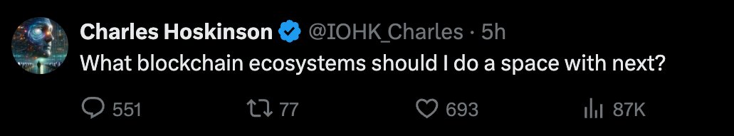 Hey Charles, Why not the #PulseChain community? We would love to talk about regulations, the future of DeFi, interoperability, stablecoins and ways we can work together etc. I think we have more in common than you think. @IOHK_Charles