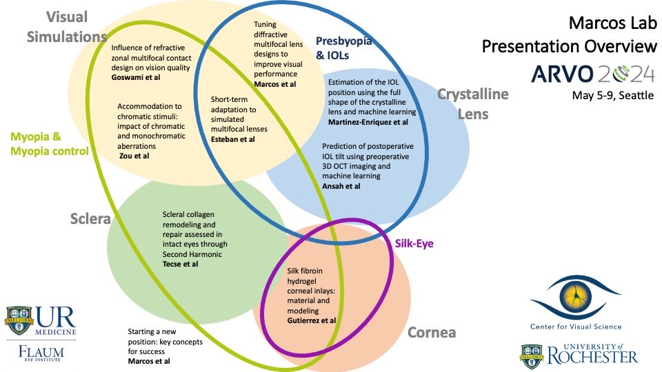 MarcoslabUr's tweet photo. Just landed in #Seattle for @ARVOinfo #ARVO2024. Here goes an overview map of @MarcosLabUR contributions on #VisualSimulations #CrystallineLens #Sclera #SilkEye with applications in #Myopia #Presbyopia #IOLs @CvsUor @FlaumEye @VioBioLab . 🧵➡️ https://t.co/unDipjNhOy