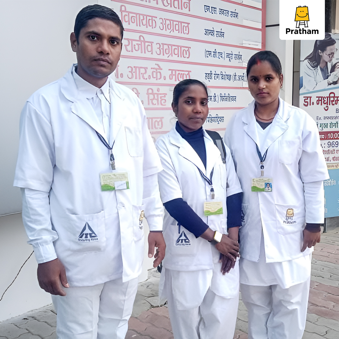 Dinesh, who hails from a small village in Uttar Pradesh, didn't just pursue his dreams of becoming a nurse. He encouraged his wife, Renu, and sister, Karishma, too to take up this profession. Their story exemplifies how family support and belief in each other can change lives.