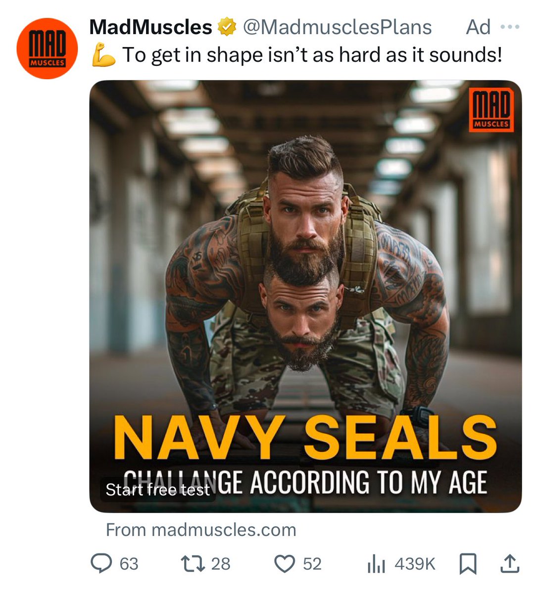 I don’t think I will accept the “challange” to be a two-headed Navy Seal 😂 #AI #fail