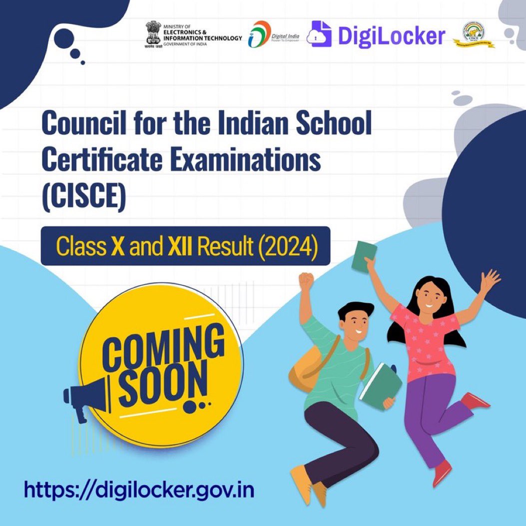 Students, prepare in advance to view your #CISCE Board #ICSE (Class-X) and #ISC (Class-XII) Examination Results 2024 by creating your #DigiLocker account. Don't miss out on instant access! Create your account now at digilocker.gov.in/installapp #DigitalIndia @digilocker_ind