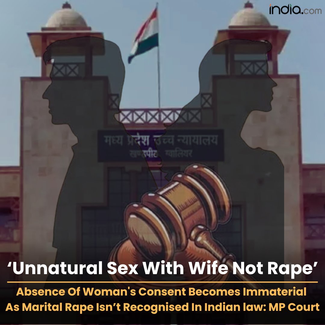 Madhya Pradesh High Court observed that unnatural sex between a husband and wife would not constitute rape as marital rape is not recognized as an offence that under Indian law.

#MaritalRape #MadhyaPradeshHC #Marriage #UnnaturalSex