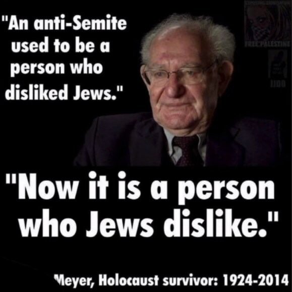 Ennen antisemiitti oli henkilö, joka ei pitänyt juutalaisista. Nykyään henkilö, josta juutalaiset eivät pidä?! 🤔😏🔯😈