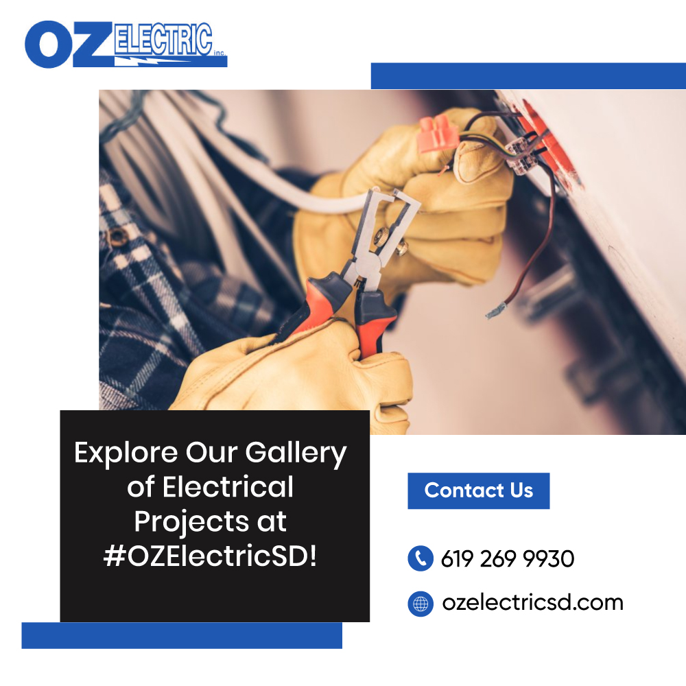 Explore Our Gallery of Electrical Projects at #OZElectricSD!
#ProjectGallery #SanDiegoProperties #ElectricalServices