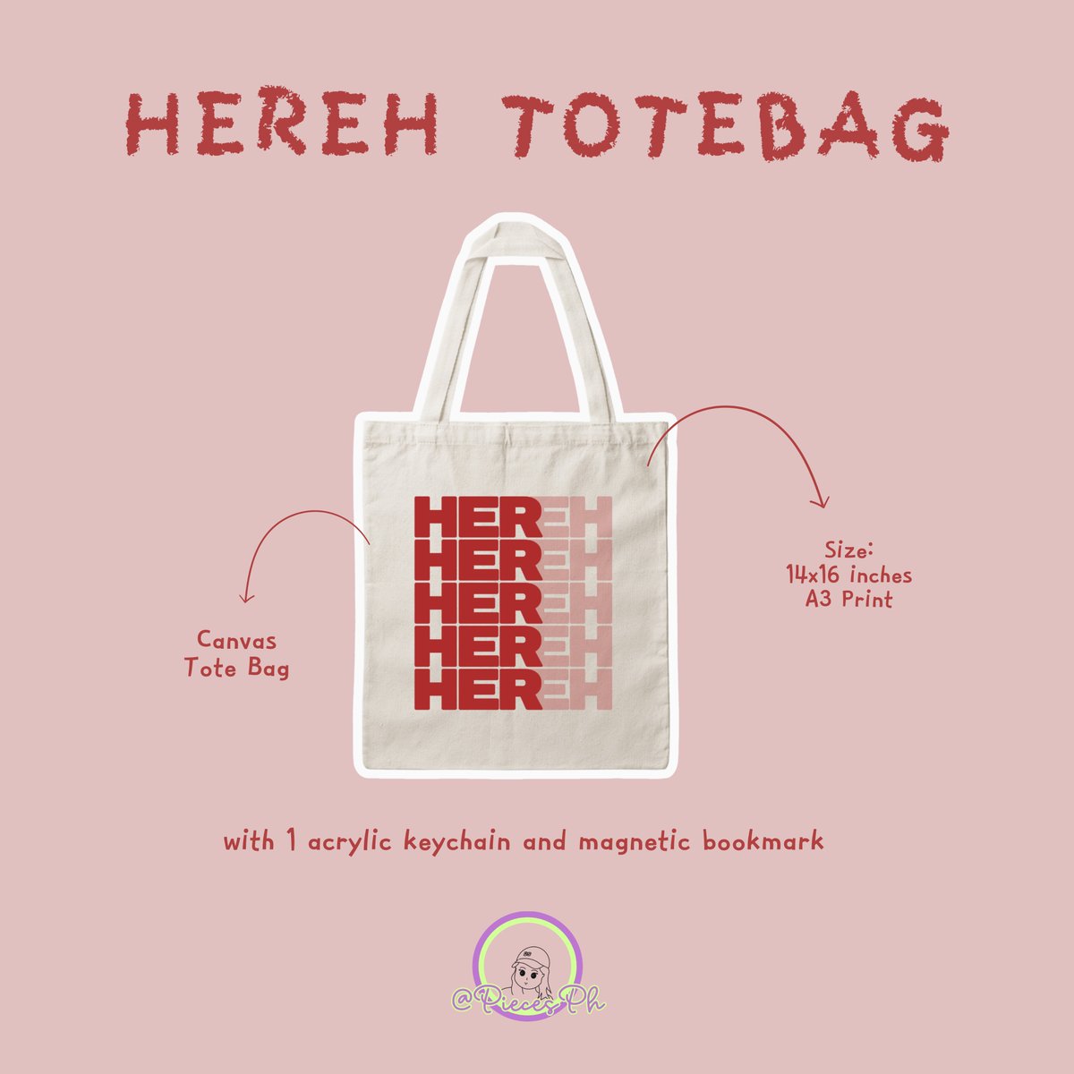 Giveaway Alert for Filo Uaenas 🐣

1 winner of  HEREH Totebag with acrylic keychain and magnetic bookmark ✨
Mechanics:
🐥Follow, Like & RT
🐥Winner will shoulder the sf or meet us at Ph Arena 

See you on concert day, Maaenas!🫶
#IU_HEREH_WORLD_TOUR_IN_MANILA #IU #IUinMANILA