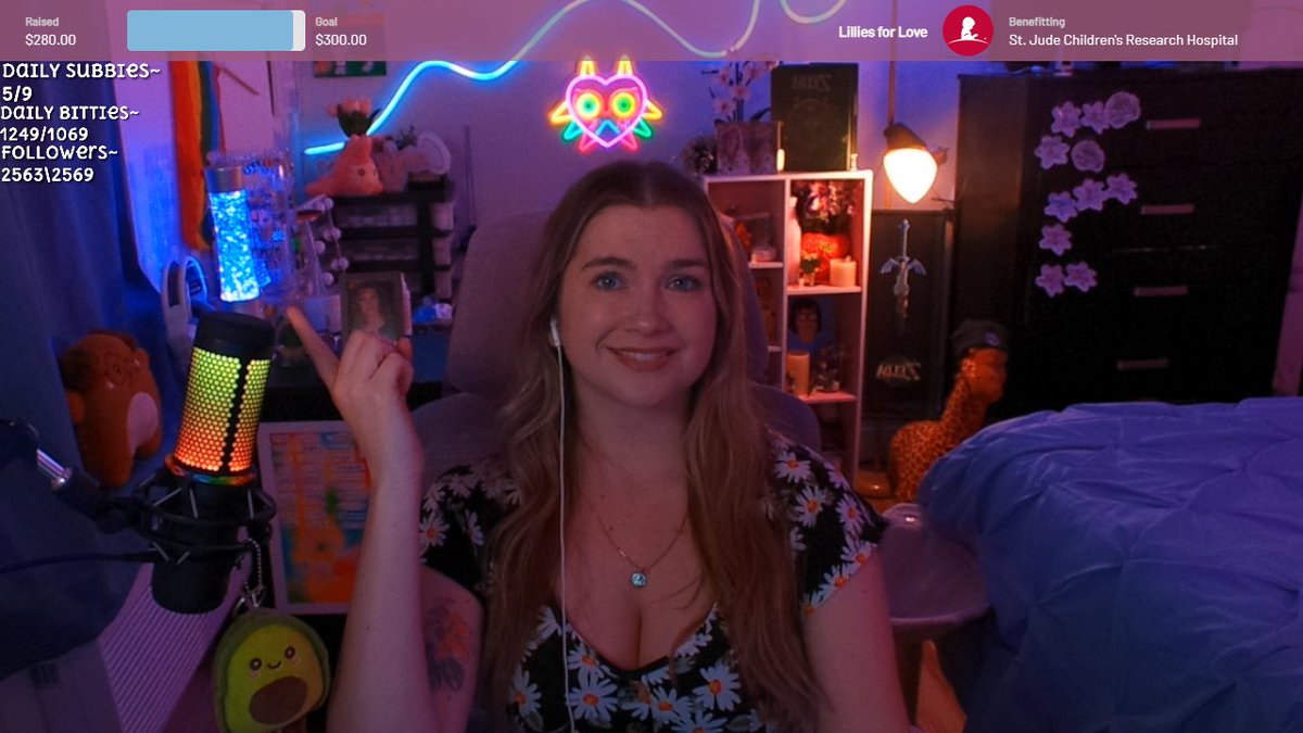 I am sleepy but MUSHYYY! $280 raised DAY ONE! Thank you thank you thank you thank youuuuuu x 100-- amazing night!!! 🥳💜