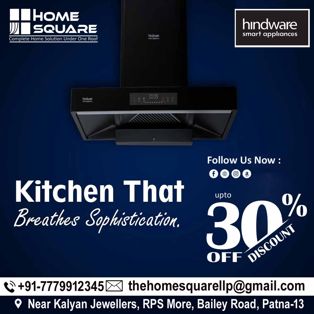 Upgrade Your Kitchen with a Unique Chimney at an Exclusive 30% Discount!

Why Choose Hindware?
Unmatched Quality
Innovative Design
Powerful Performance
Trusted Brand
#Hindware #KitchenChimney #KitchenUpgrade #SpecialOffer #ShowroomDiscount #CookingExperience #HomeImprovement