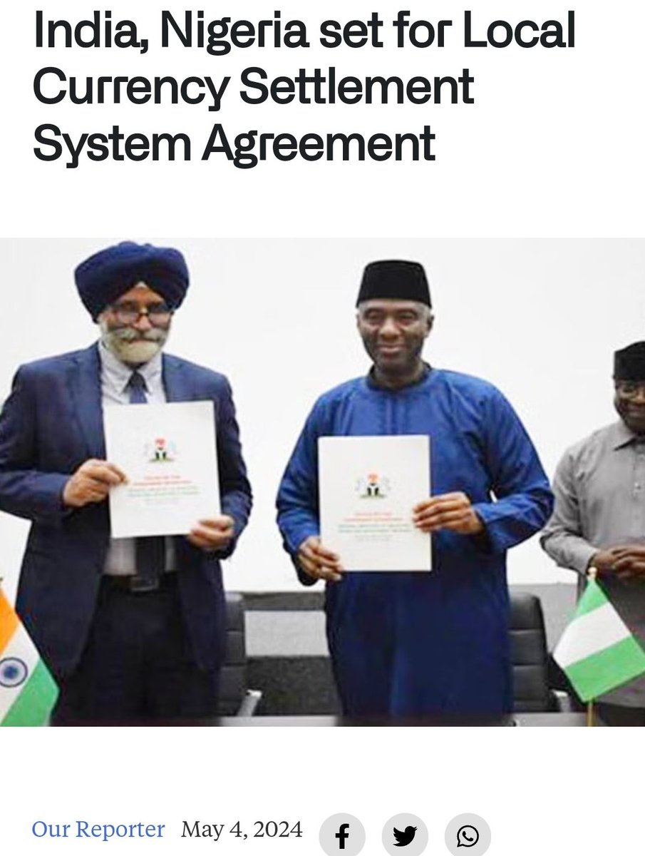 India, Nigeria set for #LocalCurrency Settlement System Agreement

thenationonlineng.net/india-nigeria-…