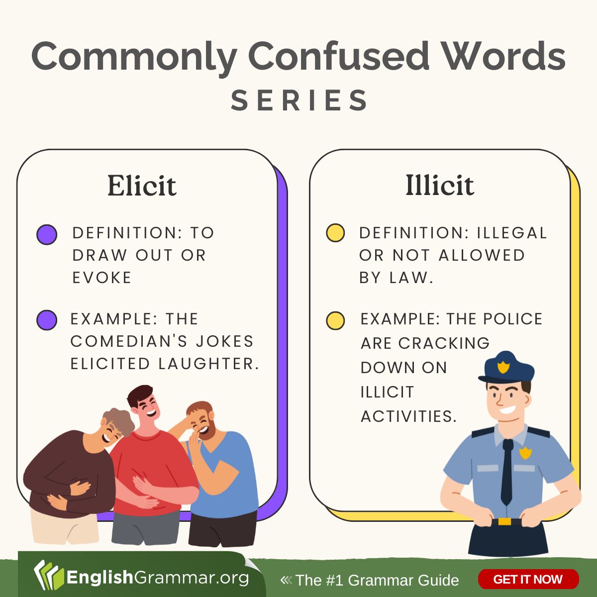 Elicit vs. Illicit #vocabulary #writing #amwriting
