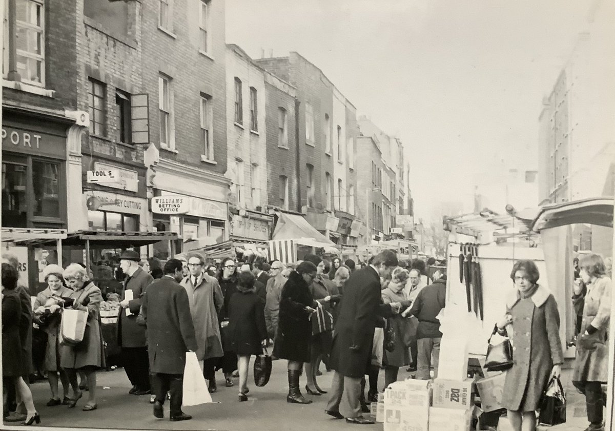 We don't know where or when this was taken, only that cousin Jack wanted to catch the hustle and bustle. There is a street market in Kings Road today. Call in and see our range of books. Open 10 till 5. It won't be a monochrome experience.