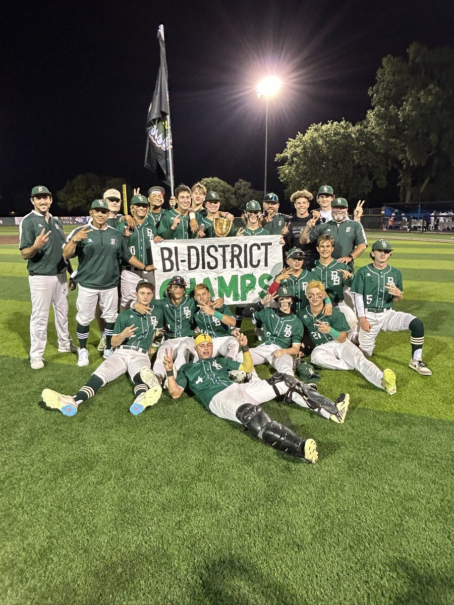 Congratulations to the @BaseballBobcats team on their 3-0 Win over Alvarado tonight!! With the Win The Bobcats closed out the series 2-0 and are Bi-District Champions!! Congratulations also to Coach Chavez, Donart, Black, and Griffitt!! @FWISDAthletics @Gosset41