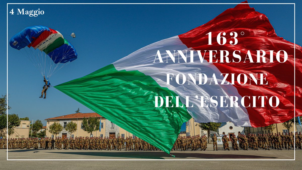 #4maggio Nel giorno del 𝟏𝟔𝟑° 𝐚𝐧𝐧𝐢𝐯𝐞𝐫𝐬𝐚𝐫𝐢𝐨 dalla sua fondazione il #CapoSMD Ammiraglio Giuseppe #CavoDragone formula a nome suo e delle #ForzeArmate🇮🇹 𝐠𝐥𝐢 𝐚𝐮𝐠𝐮𝐫𝐢 𝐚𝐥𝐥𝐞 𝐝𝐨𝐧𝐧𝐞 𝐞 𝐚𝐠𝐥𝐢 𝐮𝐨𝐦𝐢𝐧𝐢 𝐝𝐞𝐥𝐥’#𝐄𝐬𝐞𝐫𝐜𝐢𝐭𝐨 #UnaForzaperilPaese