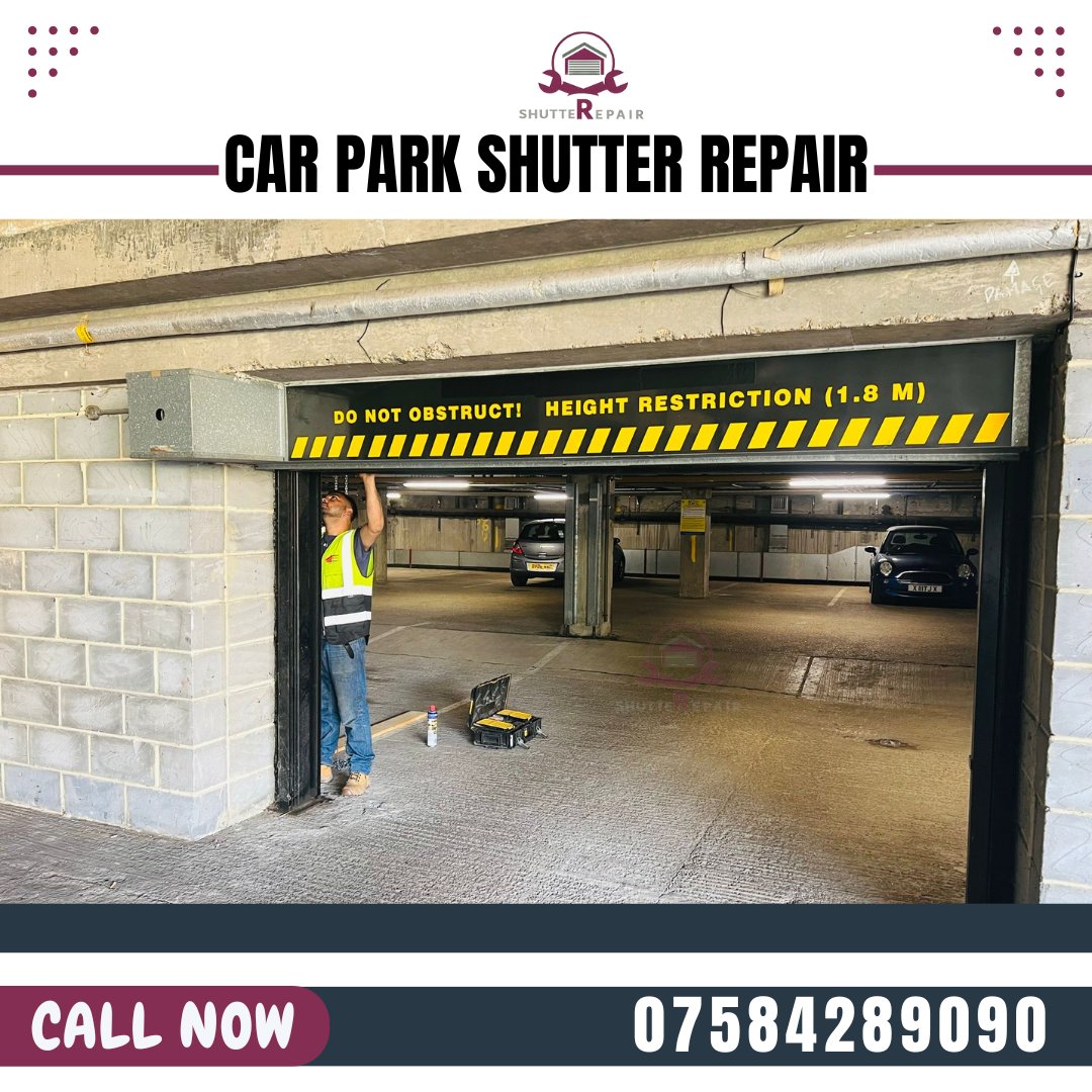 👉Upgrade your security and style with our durable car park roller shutters! Protect your vehicles with ease and enhance your property's look. Contact us today! 
#RollerShutters #CarParkSecurity
👉shutterepair.co.uk